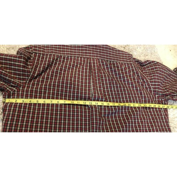 Men's Ralph Lauren Jeans Co, LS Button Down XL Shirt, Red Tartan Plaid - Picture 4 of 4